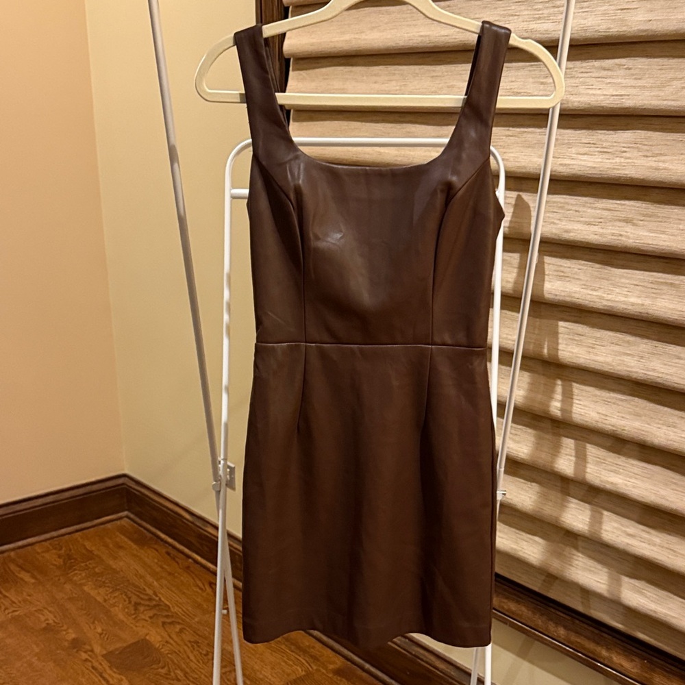 Elegant Brown Faux Leather